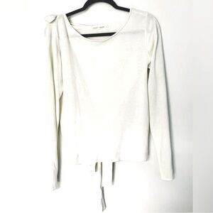 Paper Crown wrap sweater/tie back sweater- circa 2018-2019. Size L